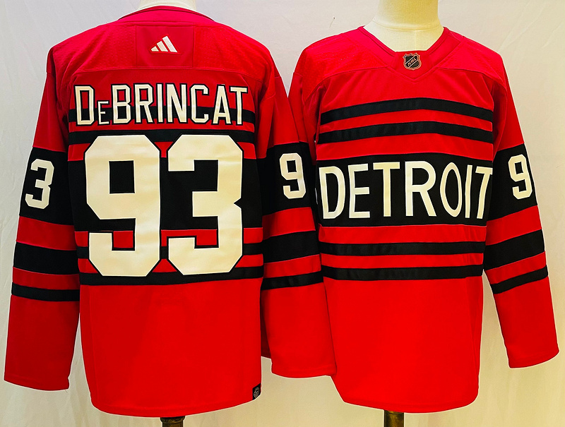 Men's Detroit Red Wings Alex DeBrincat #93 Red Jersey